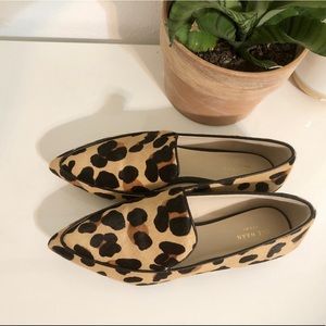 NWOT Cole Haan Leopard Print Calf Hair Flats